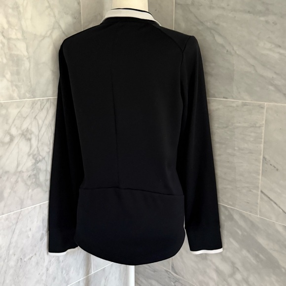 Nike  Ladies Dri-FIT 1/2-Zip Cover-Up - Black/White Golf Size Large - Picture 9 of 13
